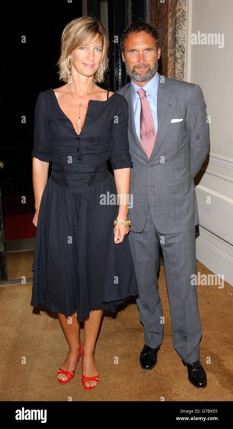 AA Gill and Nicola Formby Dom Perignon Vanity Fair Party Stock Photo ...