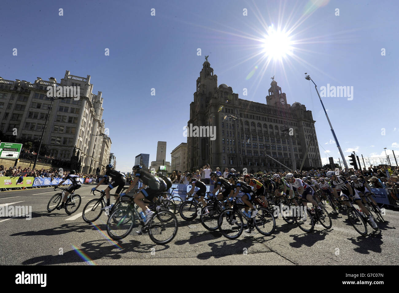 Cycling - 2014 Tour of Britain - Stage One - Liverpool Stock Photo