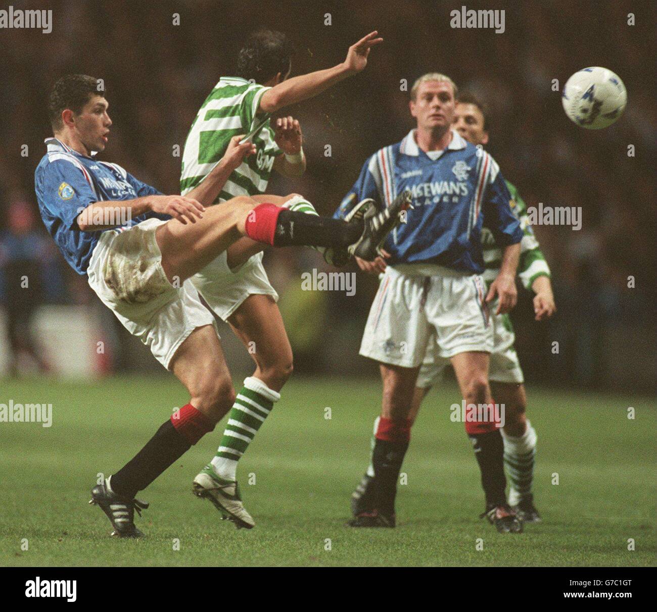 Soccer - Bell's Scottish Premier League - Celtic v Rangers - Celtic Park Stock Photo