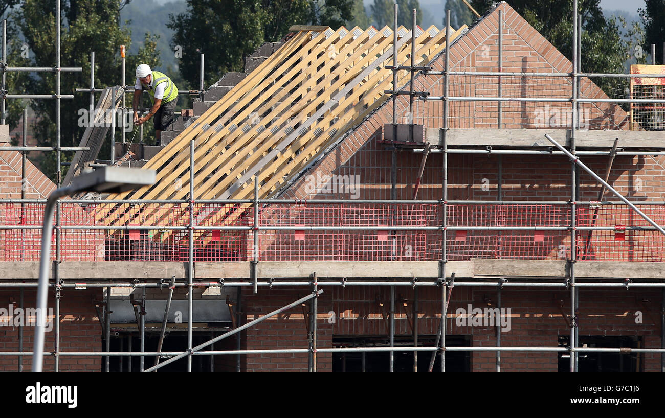 Construction work by Lovell continues on new retirement homes in Belle Vale Liverpool for the