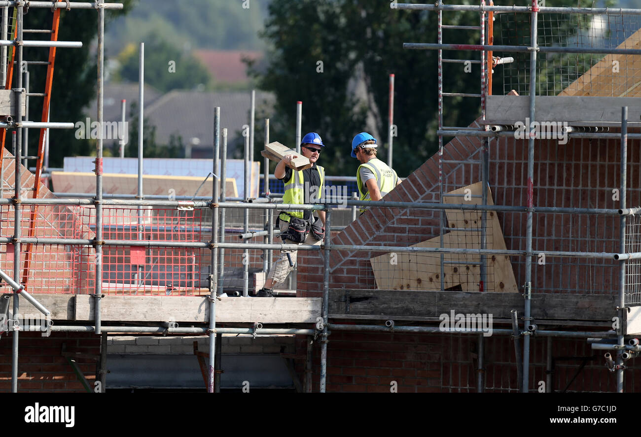 Construction work by Lovell continues on new retirement homes in Belle Vale Liverpool for the
