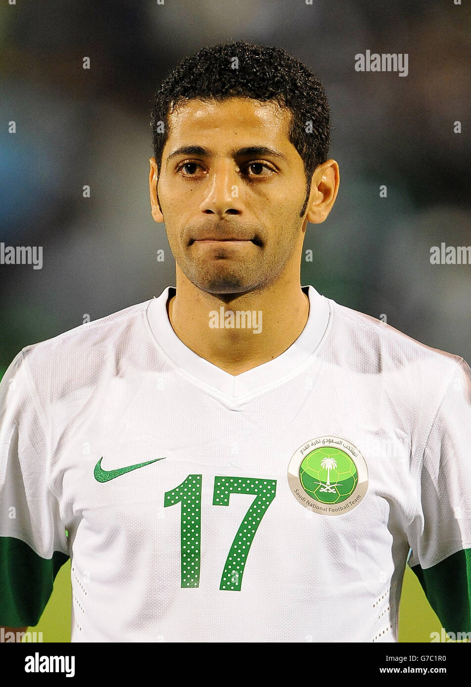 Soccer - International Friendly - Saudi Arabia v Australia - Craven Cottage. Taisir Al Jassim, Saudi Arabia Stock Photo