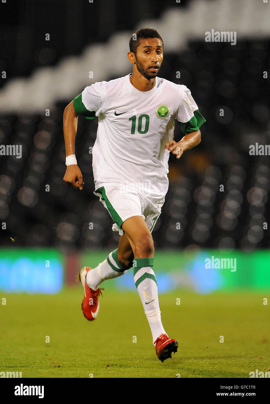 Soccer - International Friendly - Saudi Arabia v Australia - Craven Cottage. Salman Al Faraj, Saudi Arabia Stock Photo