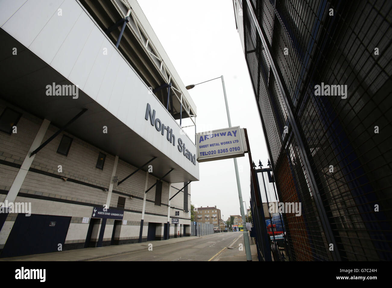 Soccer Tottenham Hotspur White Hart Lane Redevelopment Stock Photo