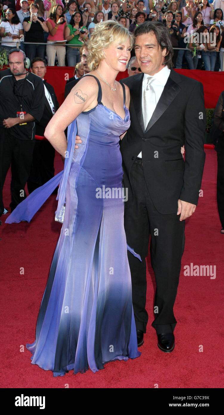 Melanie griffith and husband antonio banderas High Resolution Stock