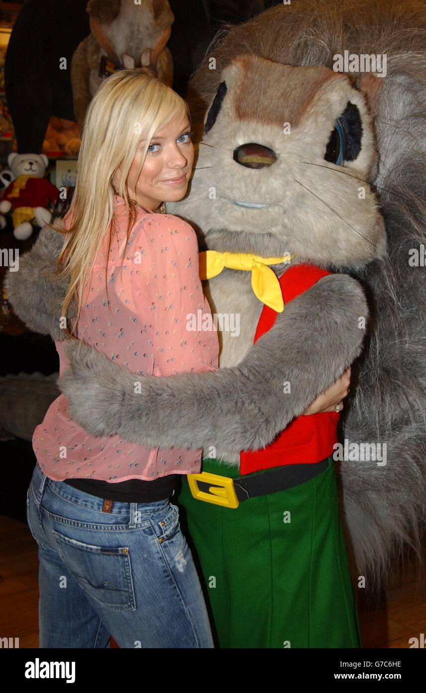 Rupert and the frog song at hamleys toy store centra hi-res stock