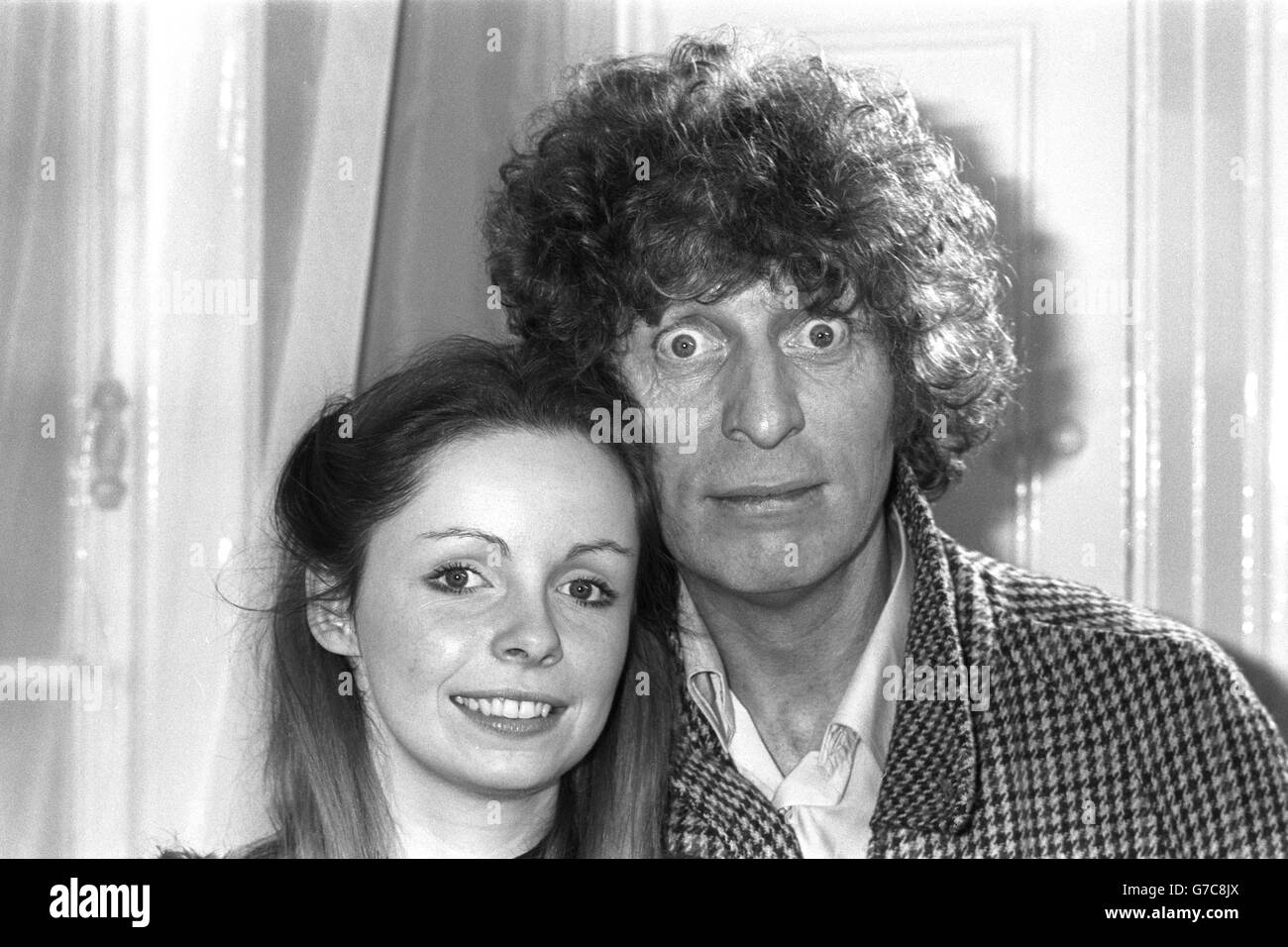 Television Dr Who Tom Baker and Lalla Ward London Stock Photo Alamy