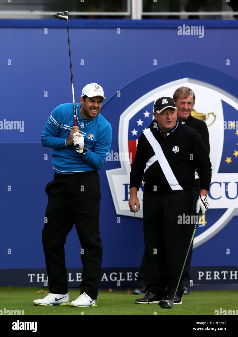 Golf - 40th Ryder Cup - Practice Day Three - Gleneagles Stock Photo