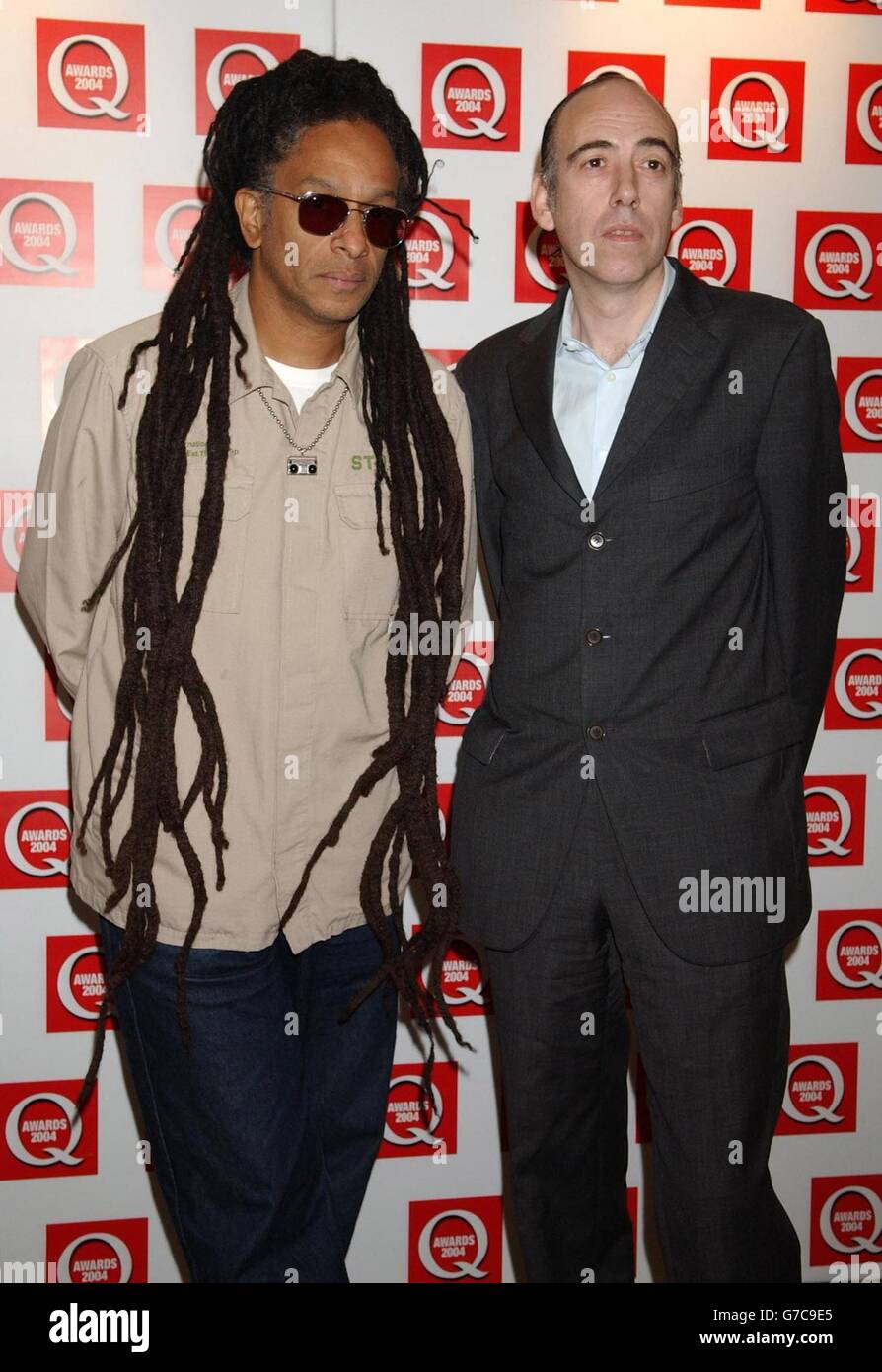 Don Letts and Mick Jones arrives for the 15th annual Q Awards at
