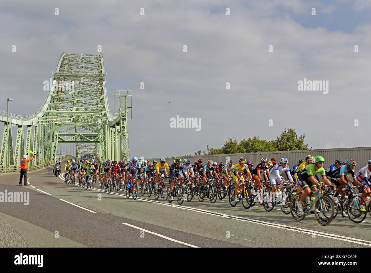 Cycling - 2014 Tour of Britain - Stage Two - Knowsley to Llandudno Stock Photo