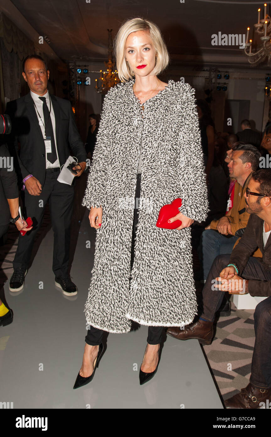 Portia Freeman in the front row during the Pringle of Scotland show at ...