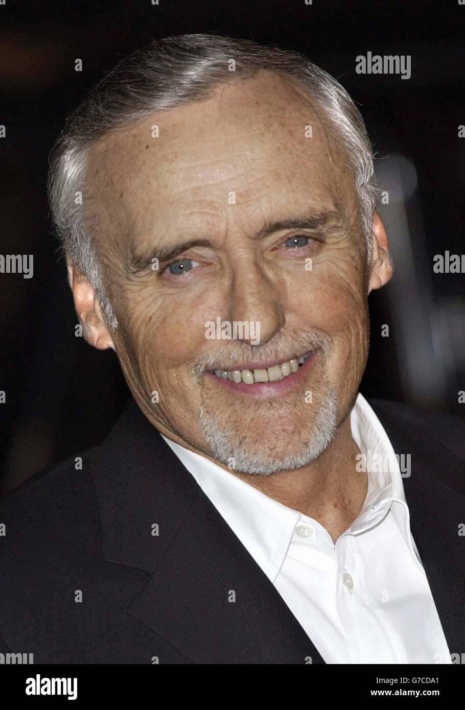 Actor Dennis Hopper arrives for the world premiere of Layer Cake the