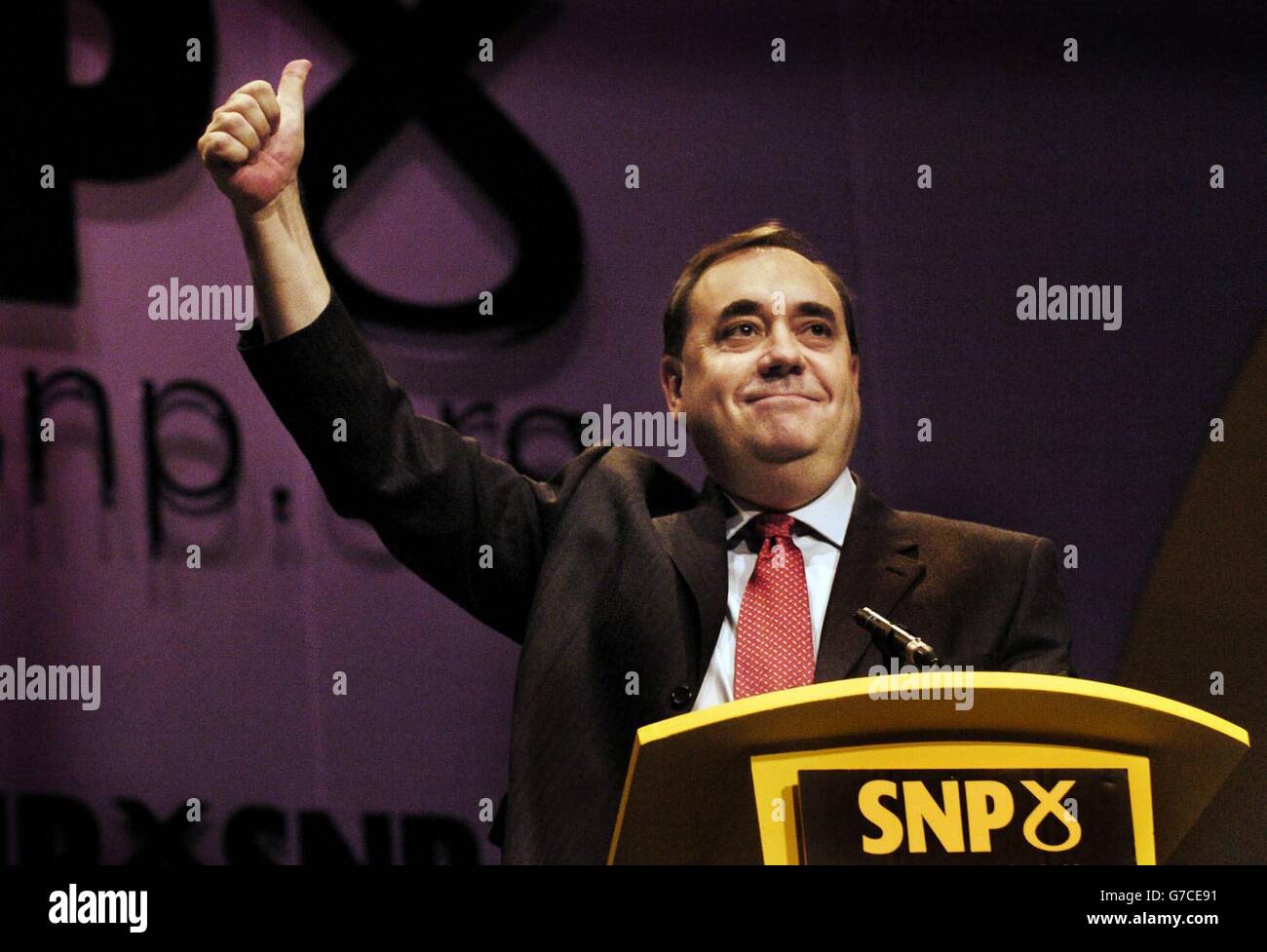 Alex Salmond SNP Conference Stock Photo