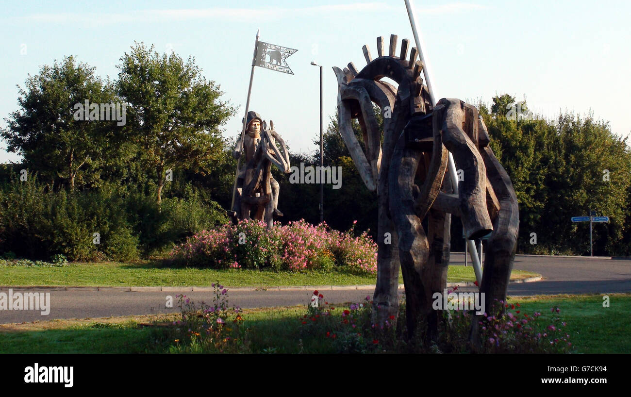 A general view of the Stonehills roundabout at Tewkesbury