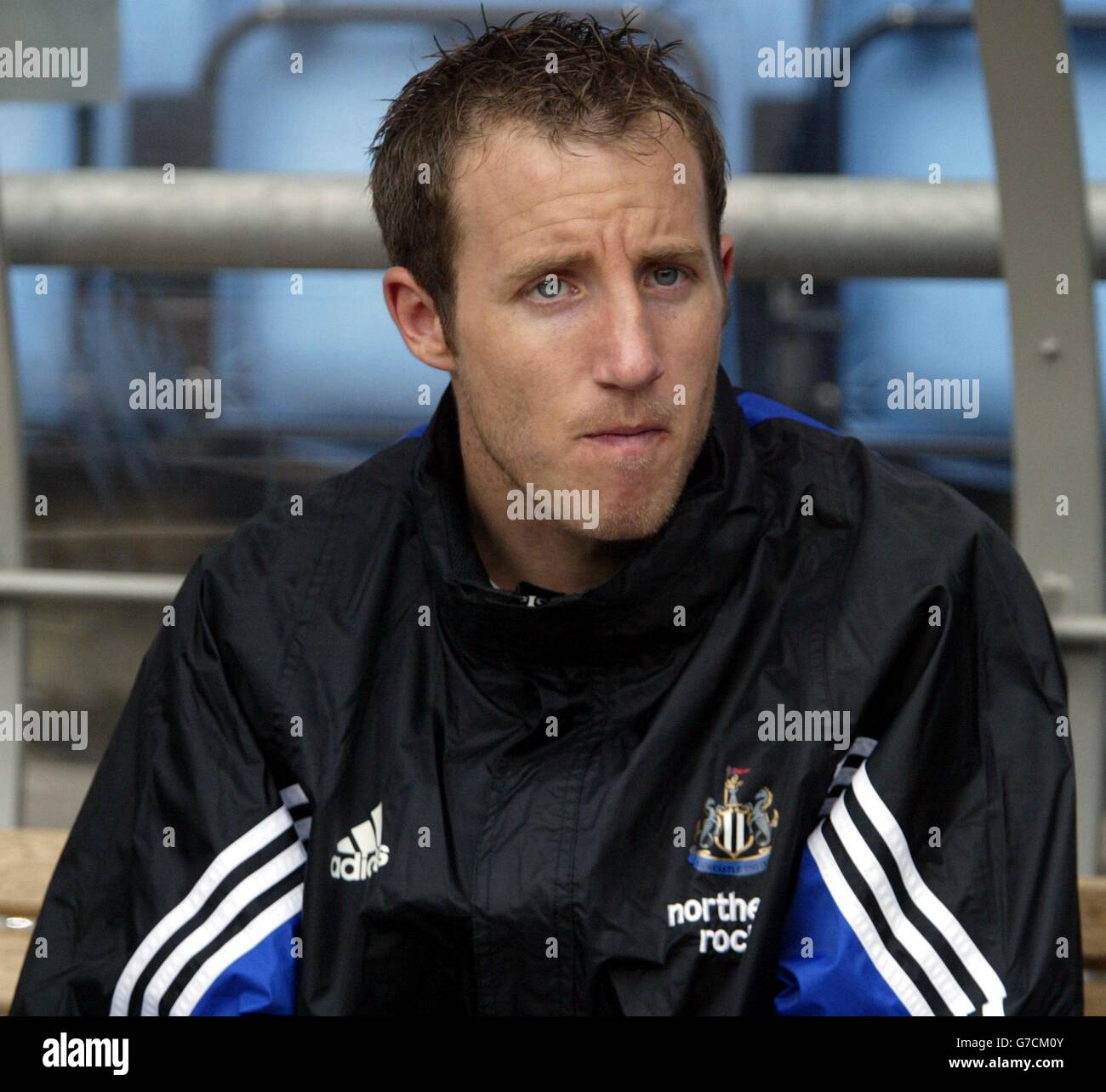 Lee Bowyer, Newcastle United.. Lee Bowyer, Newcastle United. THIS PICTURE CAN ONLY BE USED WITHIN THE CONTEXT OF AN EDITORIAL FEATURE. NO WEBSITE/INTERNET USE UNLESS SITE IS REGISTERED WITH FOOTBALL ASSOCIATION PREMIER LEAGUE. Stock Photo