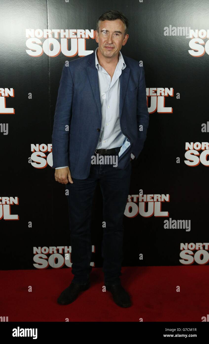 Steve Coogan arrives to attend a gala screening of Northern Soul at Curzon Soho, Shaftesbury Avenue, London. Stock Photo