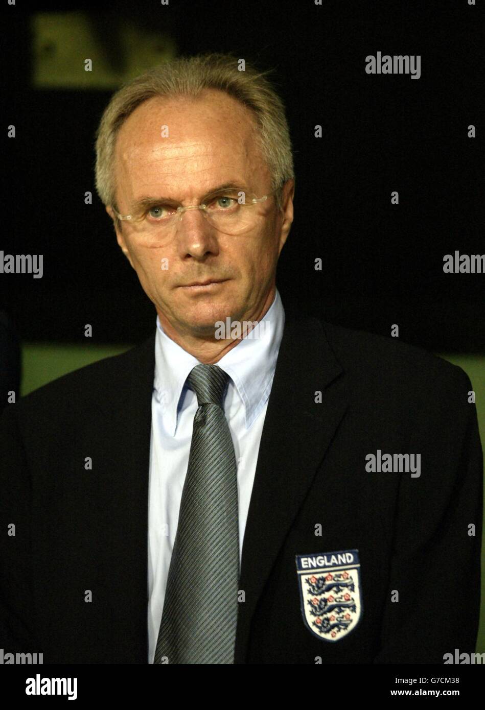 England Manager Sven Goran Eriksson talks to media about his squad that ...