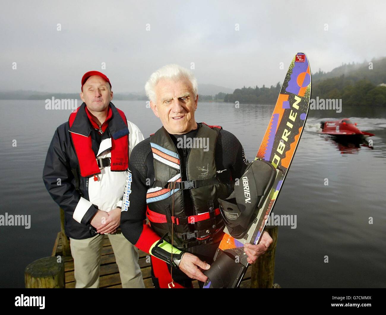 Mark Threadgold (left), the blind waterspeed record holder (left), with