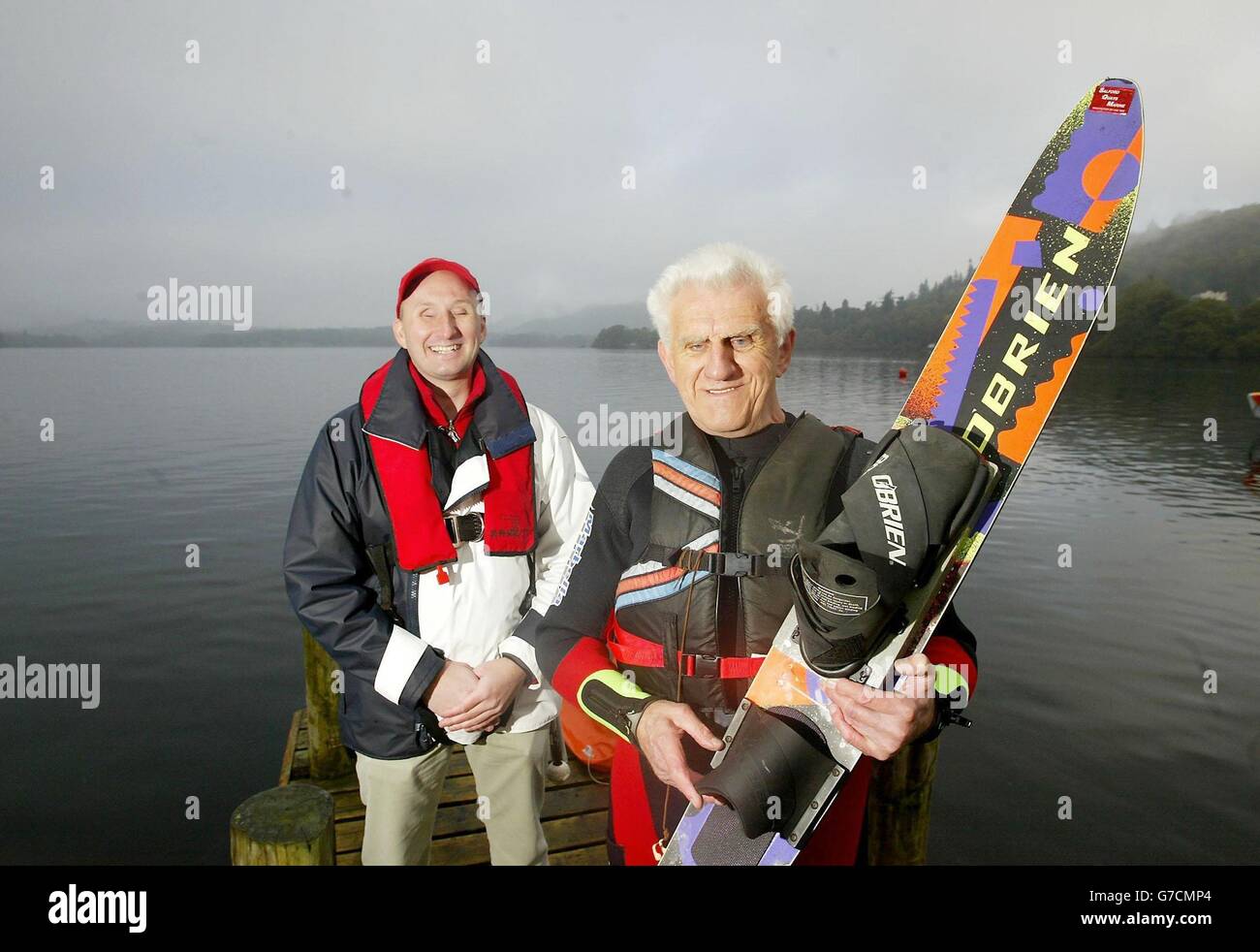 Mark Threadgold (left), the blind waterspeed record holder (left), with
