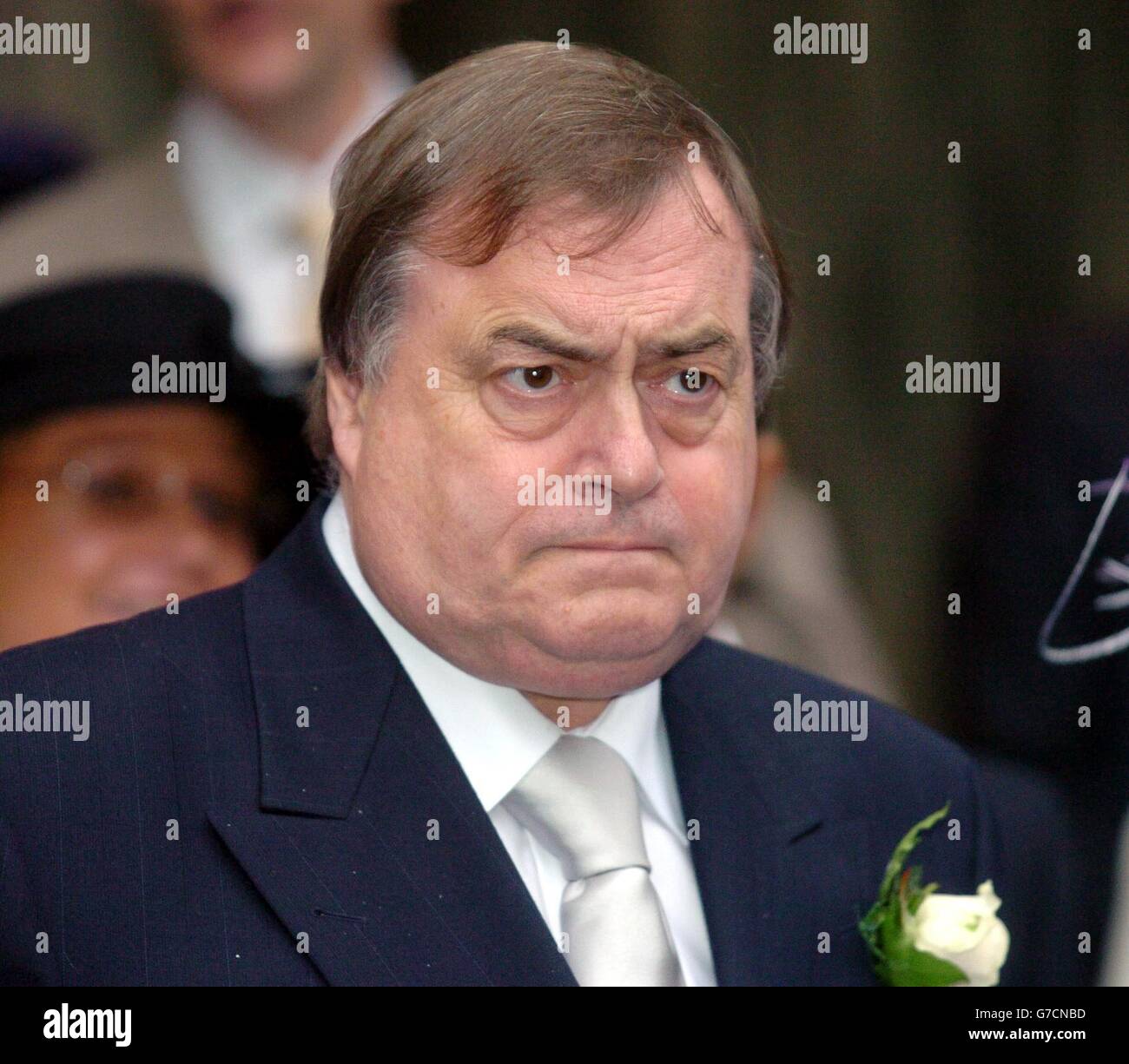 Deputy Prime Minister John Prescott After His Son David S Wedding To Rozlynn Greene At Westminster Cathedral In Central London Stock Photo Alamy
