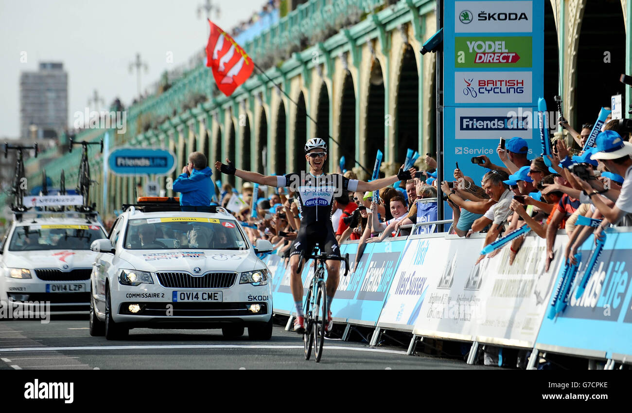 Cycling - 2014 Tour of Britain - Stage Seven - Camberley to Brighton Stock Photo