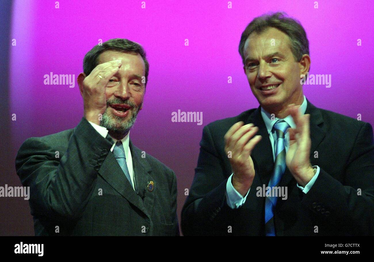 Home Secretary David Blunkett Stock Photo Alamy