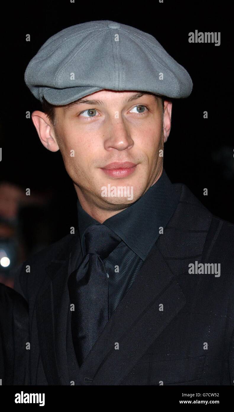 Actor Tom Hardy arrives for the UK charity premiere of De-Lovely - a musical portrait of American composer Cole Porter - at the Empire Leicester Square in central London, in aid of Crusaid/Theatre Cares. Stock Photo