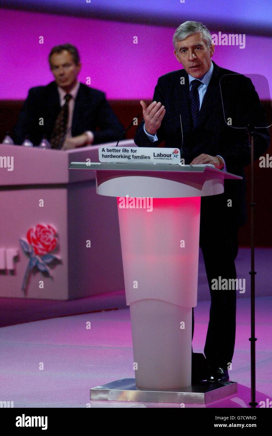 Jack Straw Labour Conference Stock Photo Alamy