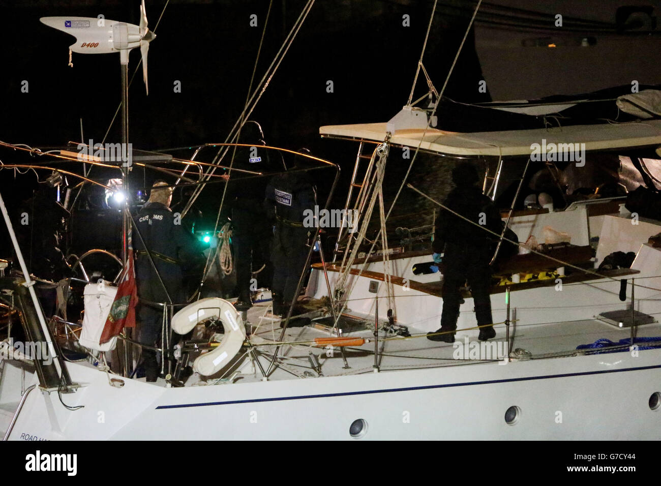 Drugs yacht seized Stock Photo 107849508 Alamy