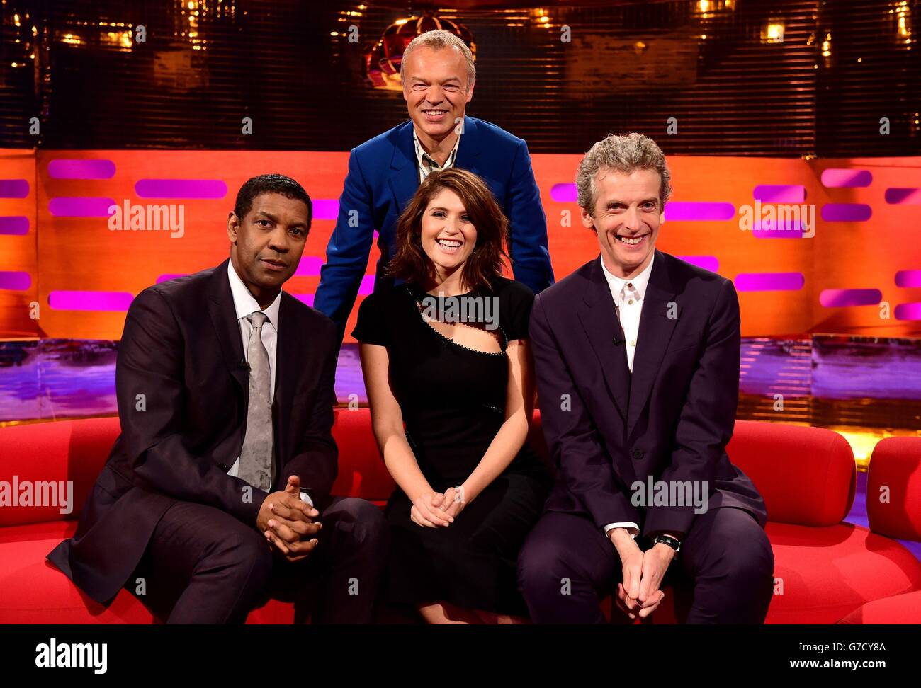 Graham Peter Filming Gemma arterton peter capaldi during filming of the graham show hi-res ...