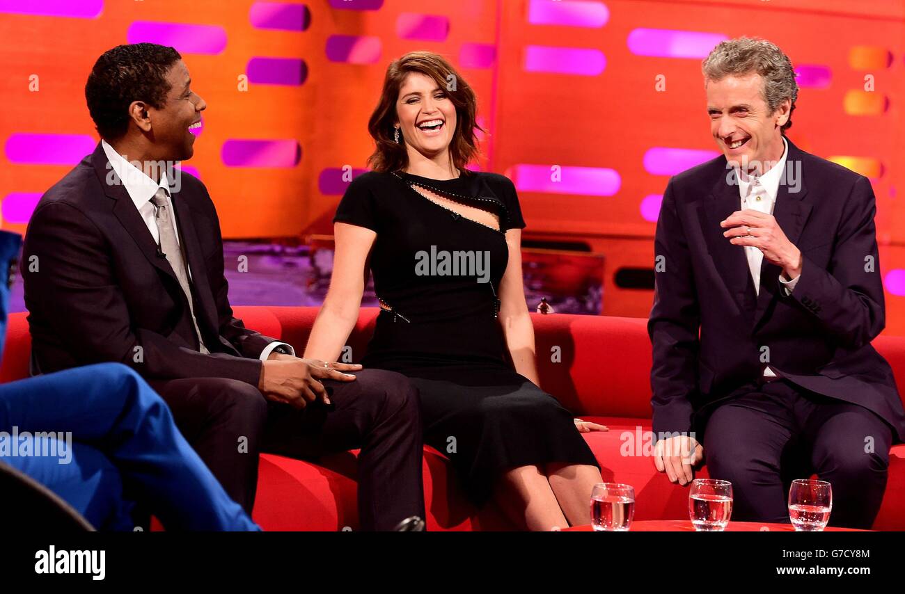Graham Peter Filming Gemma arterton peter capaldi during filming of the graham show hi-res ...