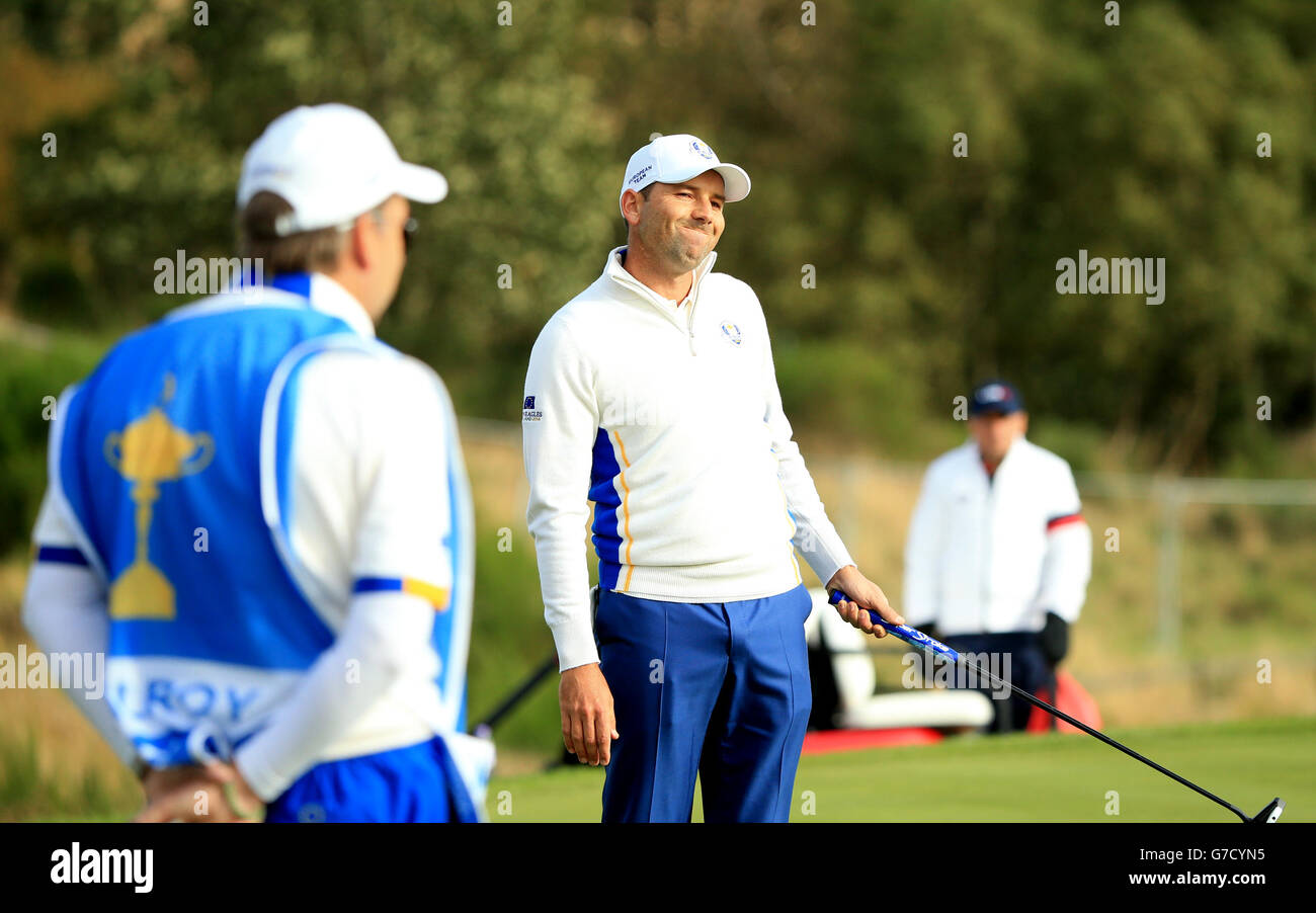 Golf - 40th Ryder Cup - Day Two - Gleneagles Stock Photo
