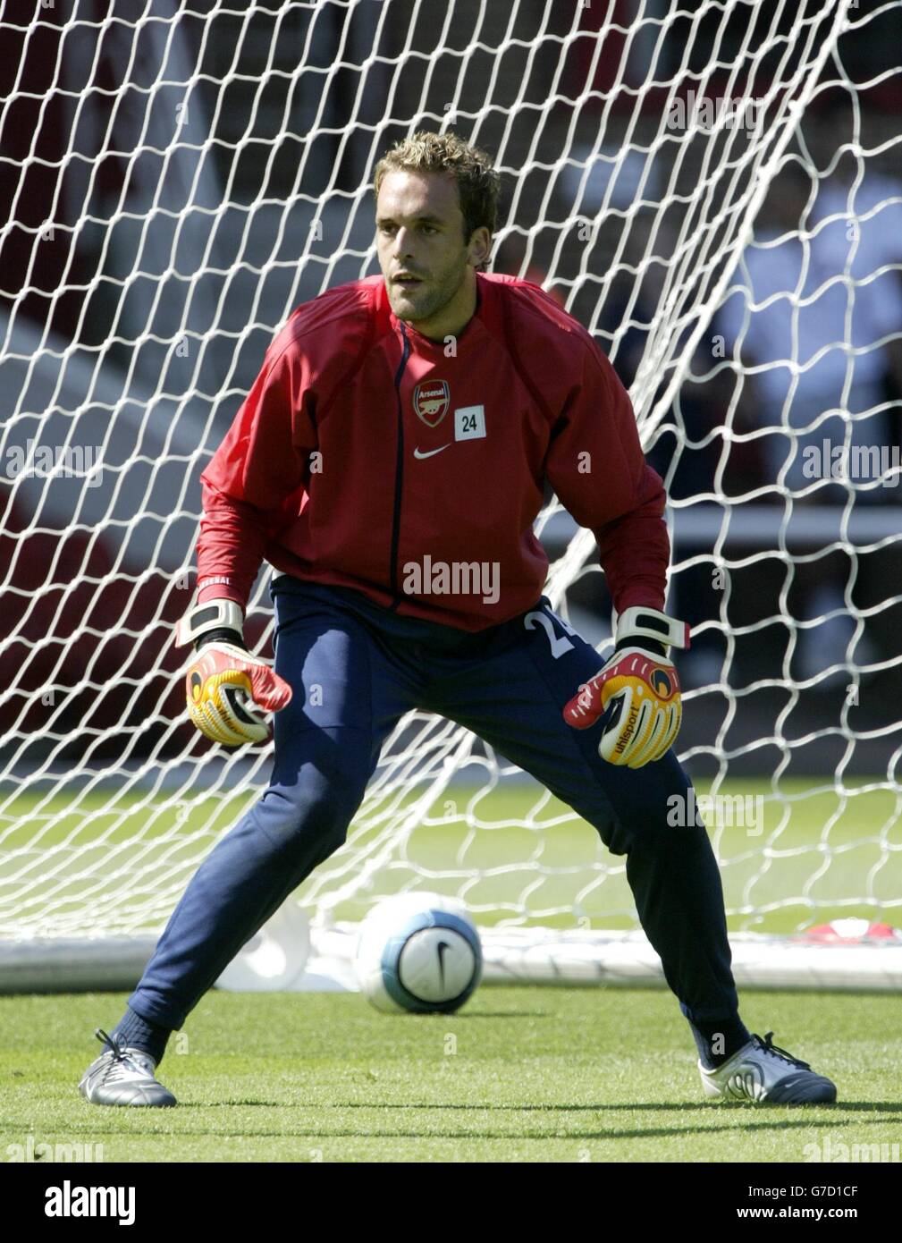 Arsenal goalkeeper Manuel Almunia. Stock Photo