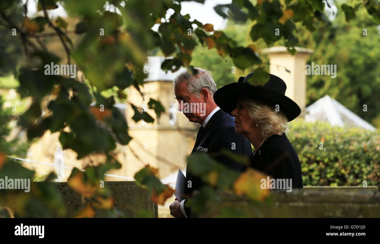 Deborah, the Dowager Duchess of Devonshire funeral Stock Photo