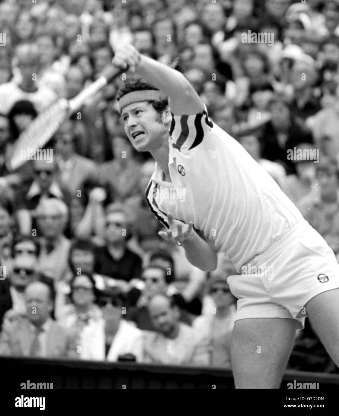Wimbledon Final 1980 - John McEnroe Stock Photo