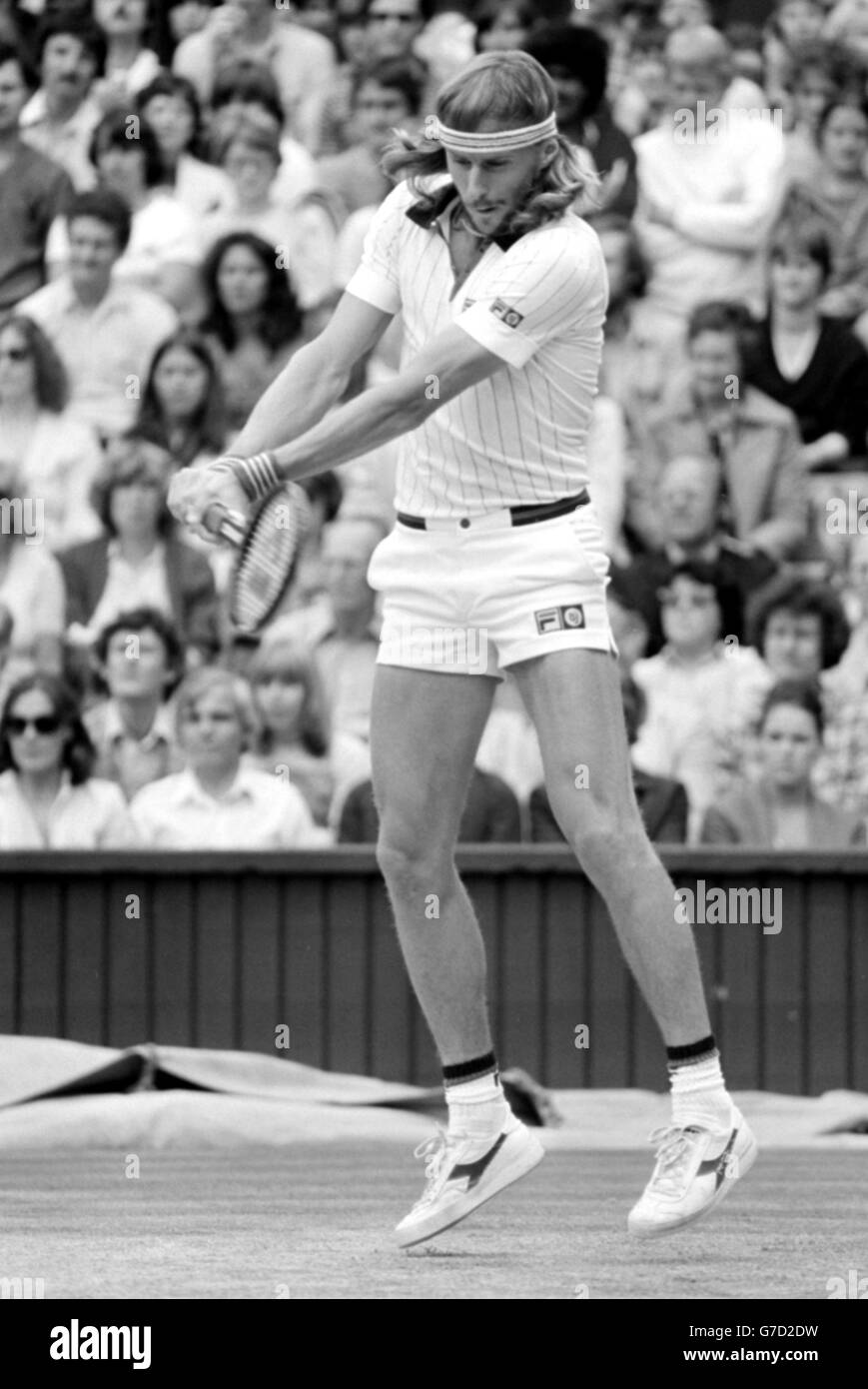 Wimbledon men's singles final 1980 Stock Photo