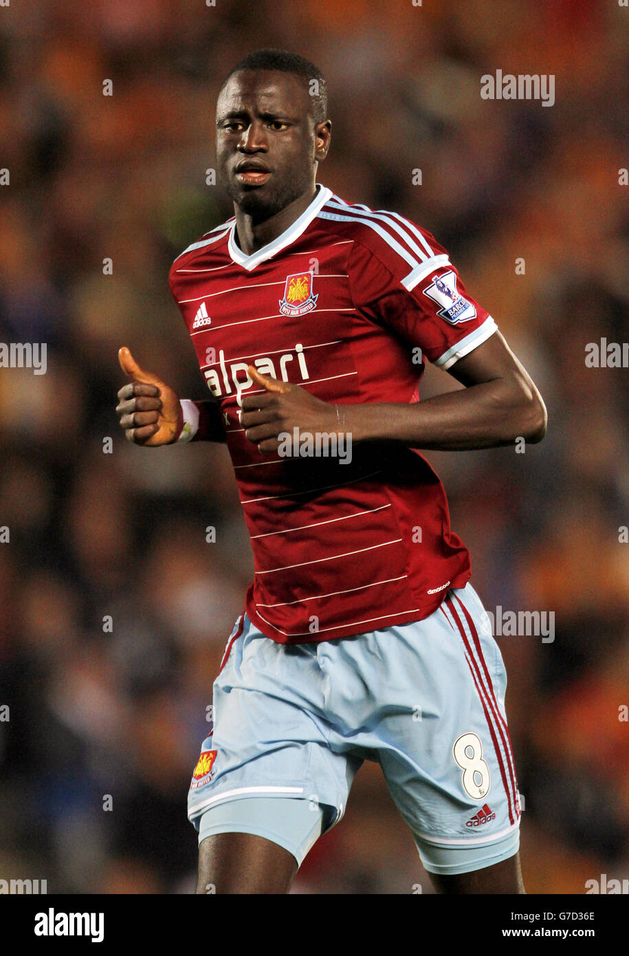 Soccer - Barclays Premier League - Hull City v West Ham United - KC Stadium. Cheikhou Kouyate, West Ham United Stock Photo