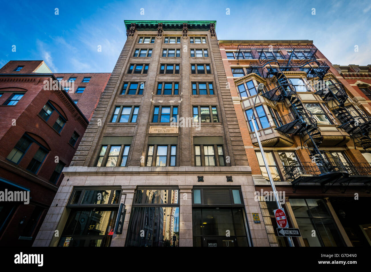 Buildings in downtown Providence, Rhode Island. Stock Photo