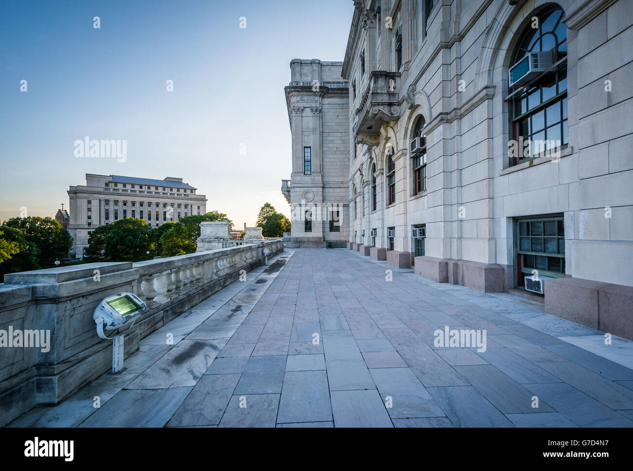 Exterior of the Rhode Island State House, in Providence, Rhode Island. Stock Photo