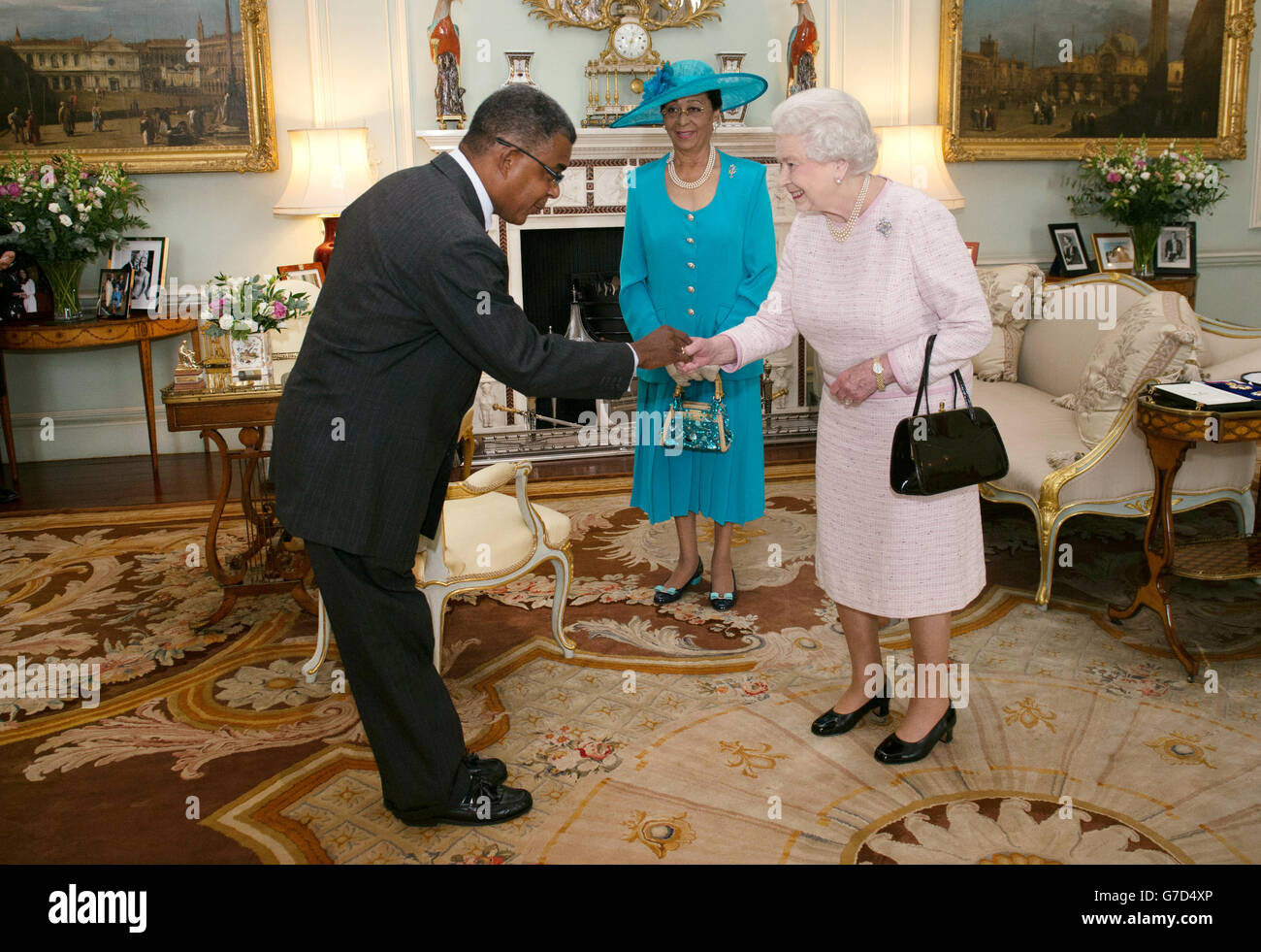 Audience with the Queen Stock Photo Alamy