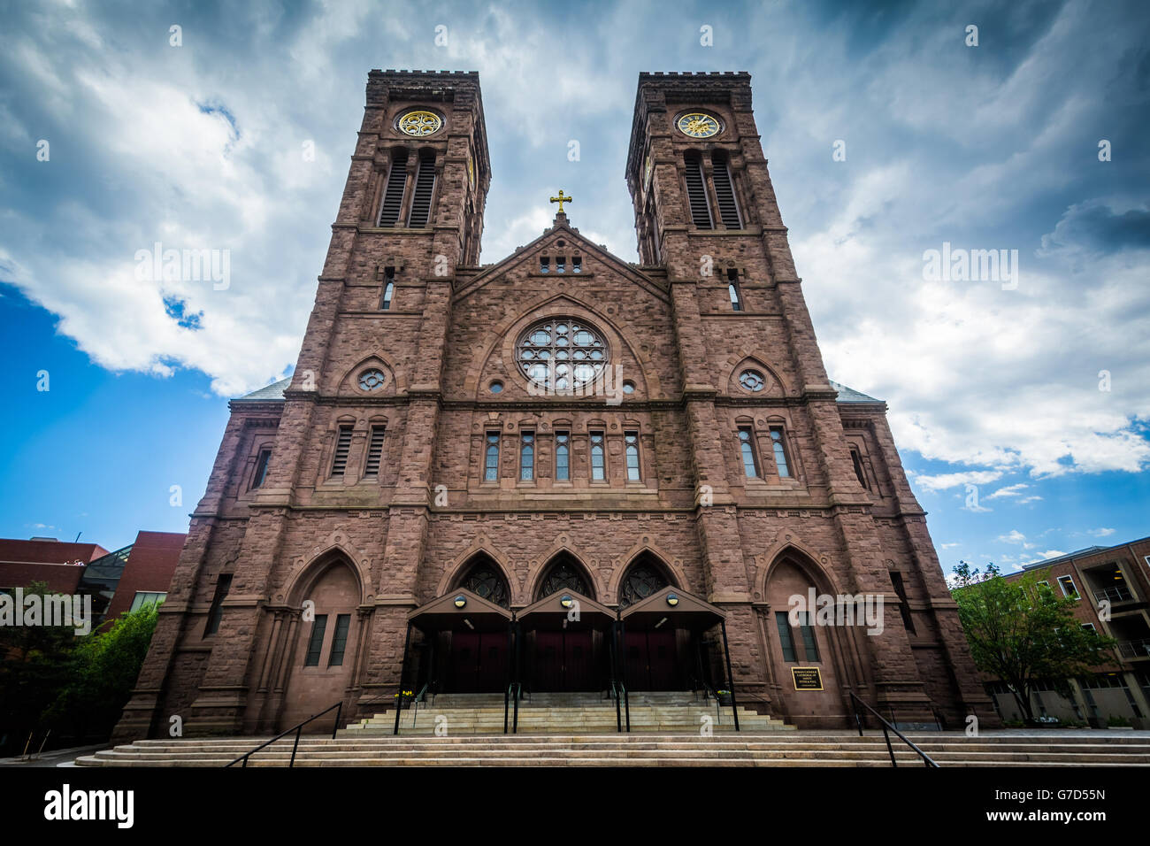 The Cathedral of Saints Peter and Paul, in Providence, Rhode Island. Stock Photo