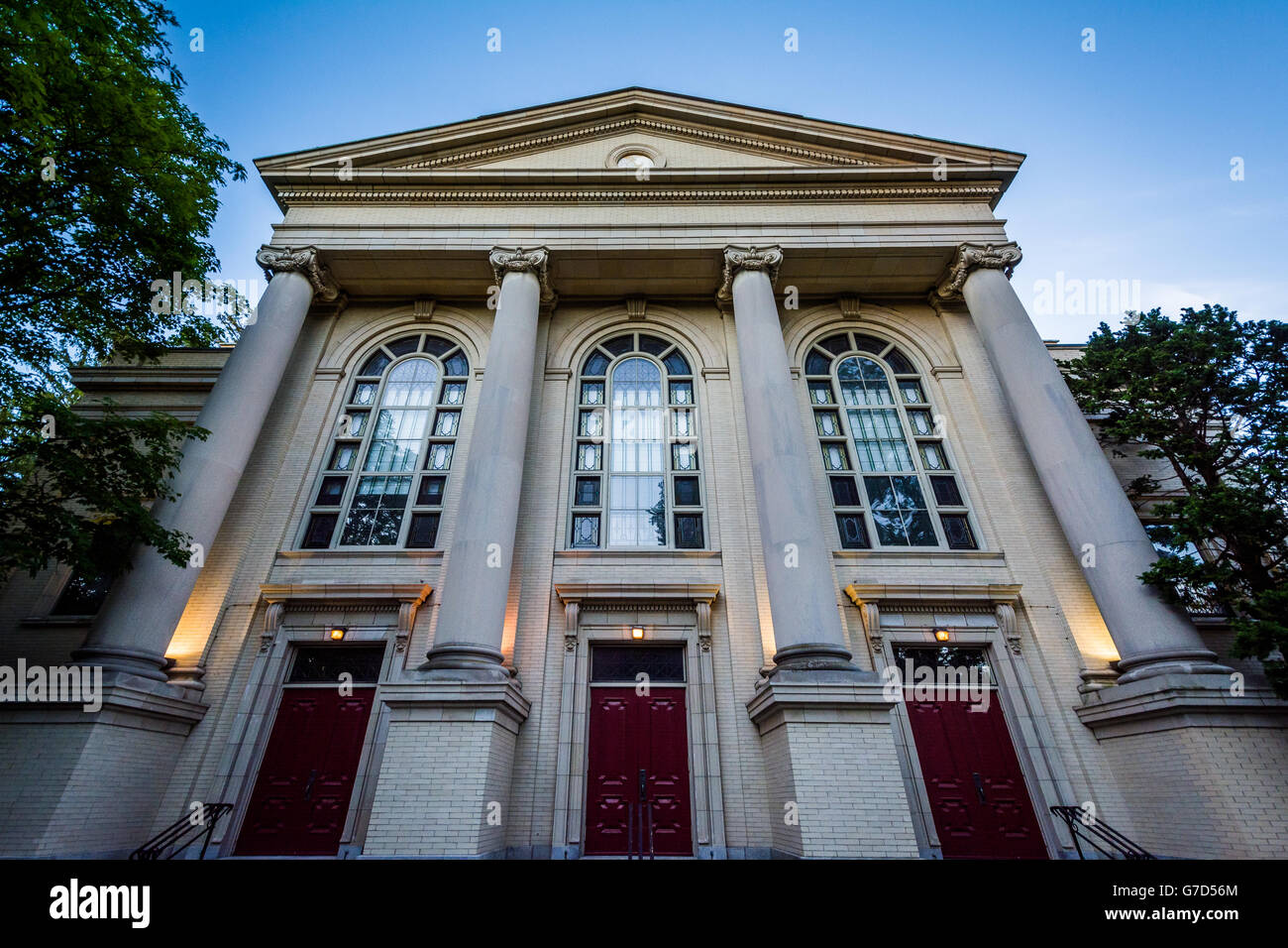 The First Church of Christ Scientist, in College Hill, Providence, Rhode Island. Stock Photo