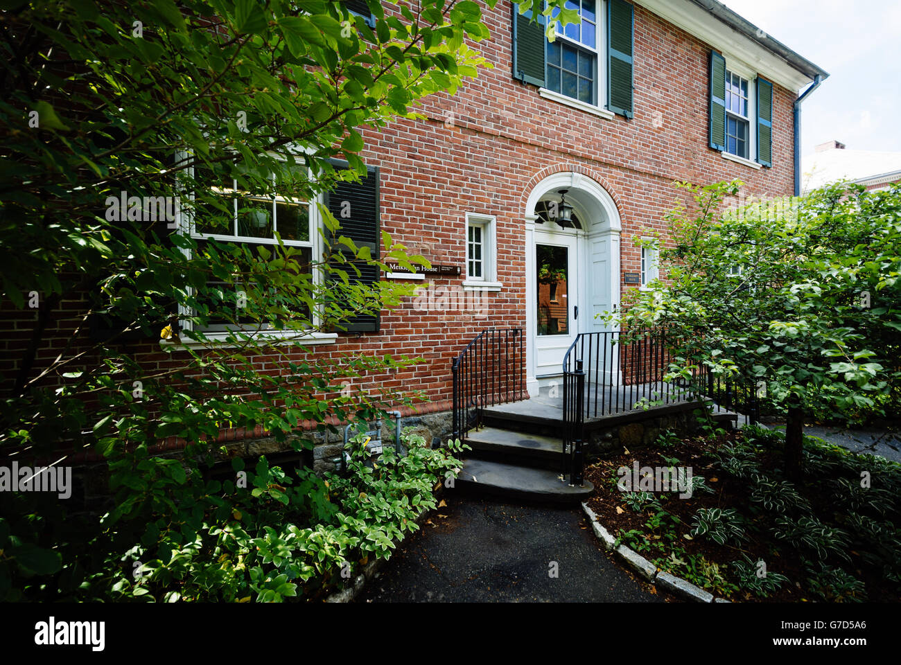 The Meiklejohn House, on the campus of Brown University, in Providence, Rhode Island. Stock Photo