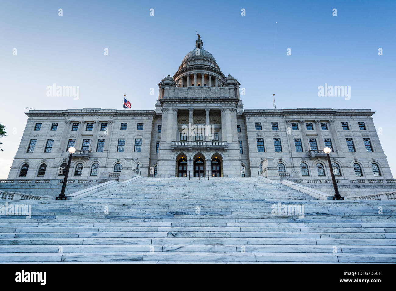 The Rhode Island State House, in Providence, Rhode Island. Stock Photo