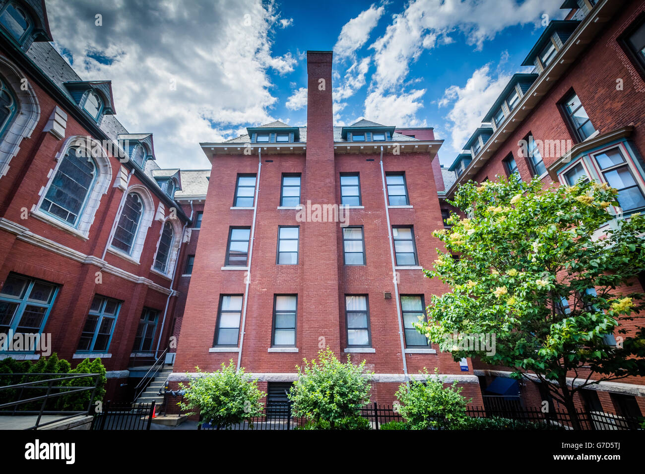 Xavier Hall, at Johnson and Wales University, in Providence, Rhode Island. Stock Photo