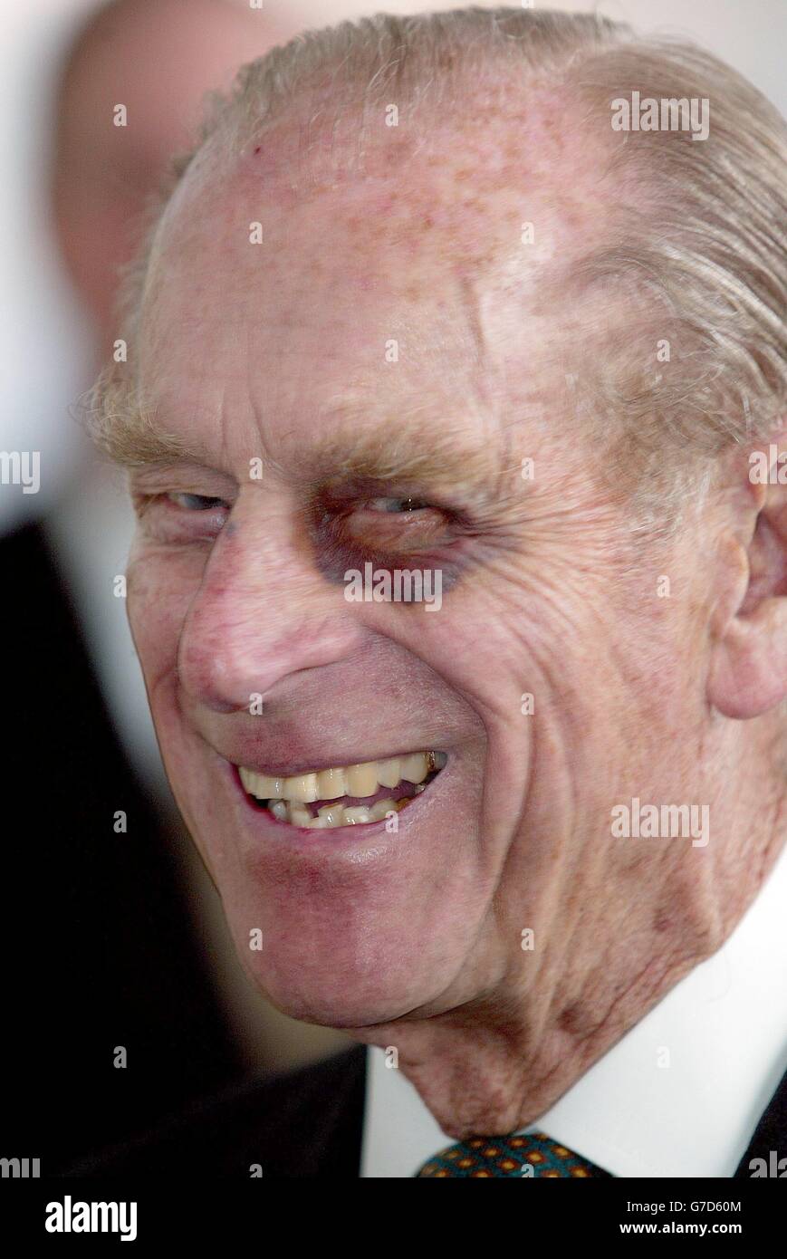 Royalty - The Duke of Edinburgh visits Baglan Power Station - Port Talbot Stock Photo