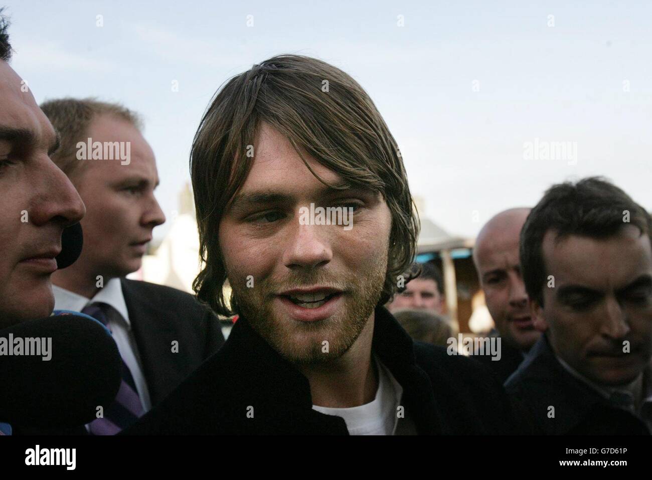 Former westlife member brian mcfadden arrives at balbriggan court hi