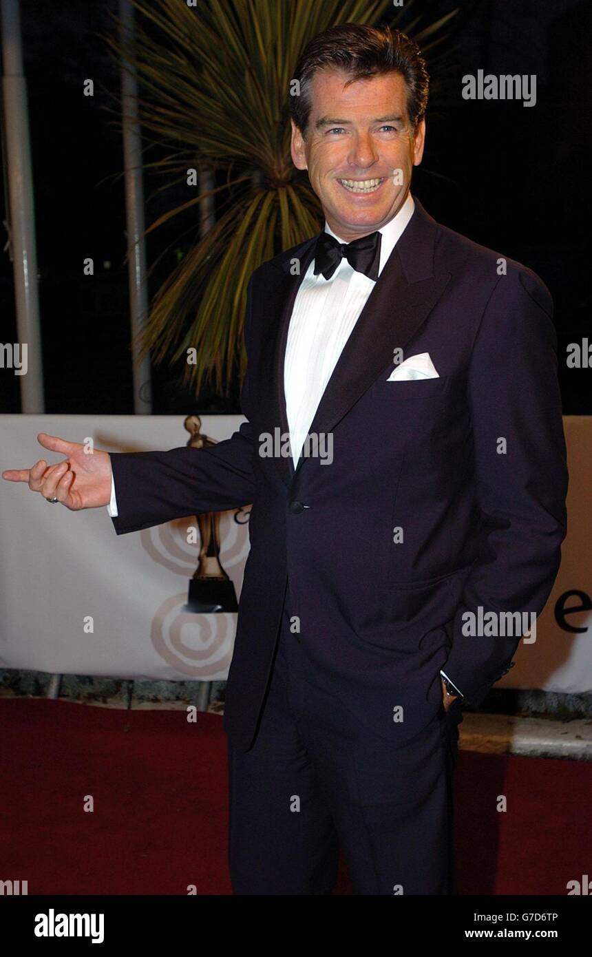 Pierce Brosnan, arriving at the Irish Film & Television Awards, at the