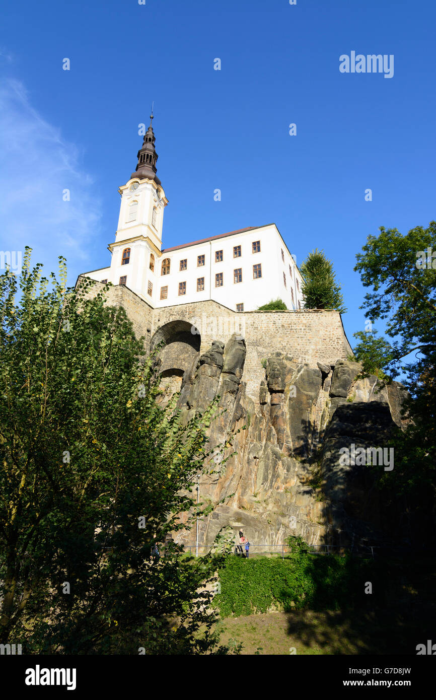 Děčín Castle, Děčín (Tetschen), Czech Republic, Ustecky, Aussiger Region, Usti nad Labem Region, Stock Photo