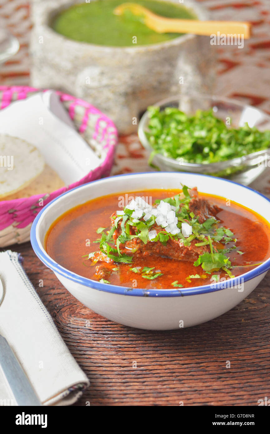 Original mexican beef stew, Jalico style birria Stock Photo Alamy